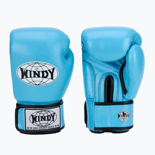 Mănuși de box WINDY Classic Genuine Leather sky blue