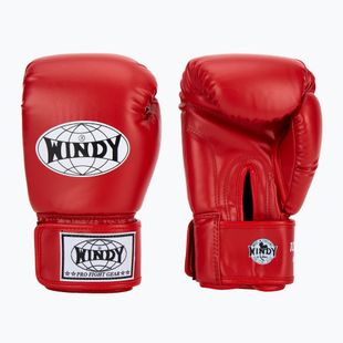 Mănuși de box WINDY Classic Synthetic Leather red
