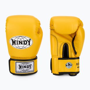 Mănuși de box WINDY Classic Synthetic Leather yellow