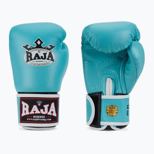 Mănuși de box RAJA BOXING Single Standard Genuine Leather light blue