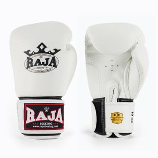 Mănuși de box RAJA BOXING Single Standard Genuine Leather white