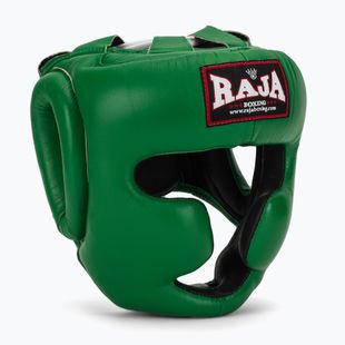 Cască de box  RAJA BOXING Genuine Leather green