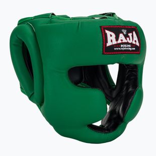 Cască de box  RAJA BOXING Semi Leather green