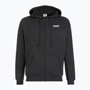 Bluză pentru bărbați PROSTO Hoodie Logo Zip black