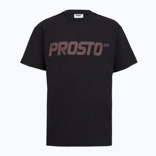 Tricou pentru bărbați PROSTO Big Logo washed black