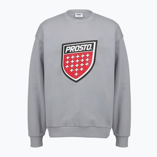 Bluză pentru bărbați PROSTO Big Shield Crewneck gray