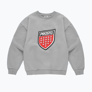 Bluză pentru bărbați PROSTO Big Shield Crewneck gray