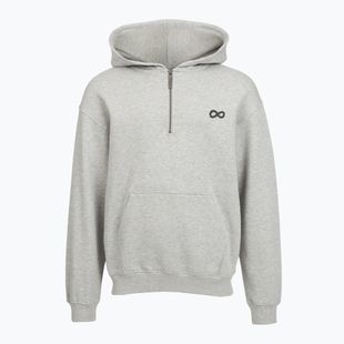 Bluză pentru bărbați PROSTO Hoodie Half Zip Big Log Infinity grey/melange