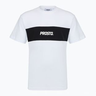 Tricou pentru bărbați PROSTO Root white/black