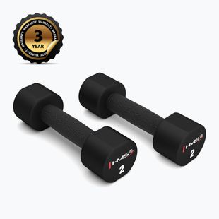 Halteră HMS HPT02 TPU 2 buc. 2 kg black