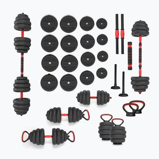Set de greutăți HMS SGN140 Pro Set 6w1 40 kg