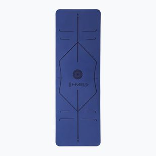 Yoga mat HMS YM10 8 mm albastru închis