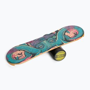 Placă de echilibru cu rolă Trickboard Classic Octopus albastră TB-17230