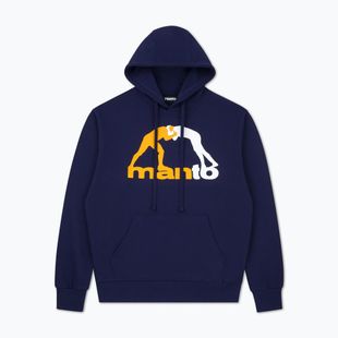 Bluză pentru bărbați MANTO Logo Hoody bleumarin