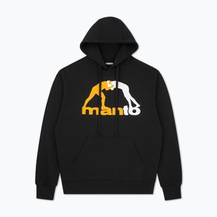 Bluză pentru bărbați MANTO Logo Hoody negru