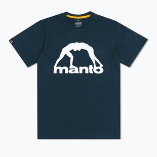 Tricou pentru bărbați MANTO Vibe 25 bleumarin/alb