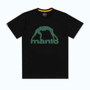 Tricou pentru bărbați MANTO Vibe 25 negru/verde