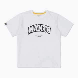 Tricou MANTO Warszawa Oversize alb