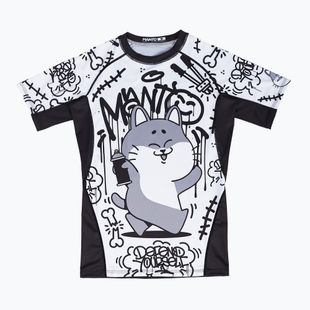 Rashguard pentru bărbați MANTO Debza alb/negru