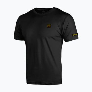 Tricou pentru bărbați Octagon Small Logo black/gold