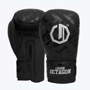 Mănuși de box Octagon Legion Eclipse black/silver