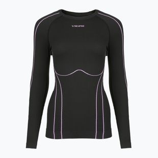 Longsleeve termoactiv pentru femei Viking Etna 2.0 black/purple