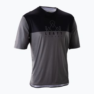 Tricou de ciclism pentru bărbați Leatt MTB Trail 3.0 ghost black
