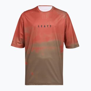 Tricou de ciclism pentru bărbați Leatt MTB Gravity 4.0 dusty red