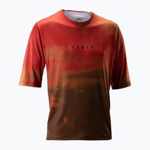 Tricou de ciclism pentru bărbați Leatt MTB Gravity 4.0 dusty red