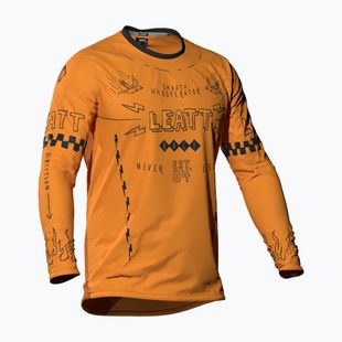 Longsleeve de ciclism pentru copii Leatt MTB Gravity 3.0 JR lager yellow