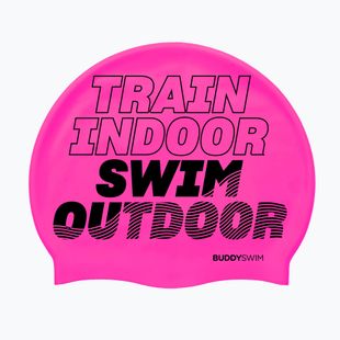 Cască de înot BuddySwim TSO Silicone pink