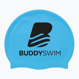 Cască de înot BuddySwim BLogo Silicone blue