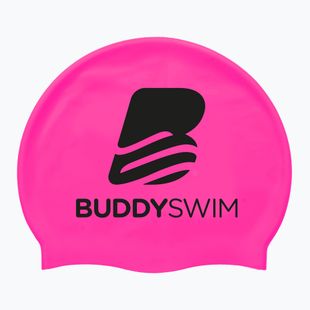 Cască înot BuddySwim BLogo Silicone pink