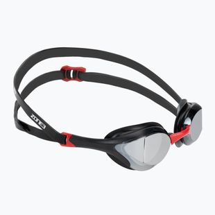 Ochelari de înot ZONE3 Volare Streamline Racing black/red/silver polarizați cu oglindă Revo