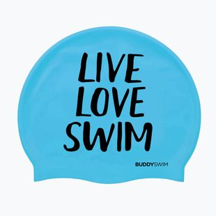 Cască de înot  BuddySwim LLS Silicone blue