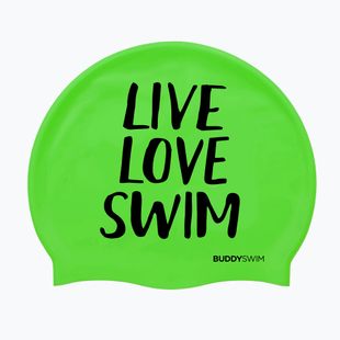 Cască de înot  BuddySwim LLS Silicone green