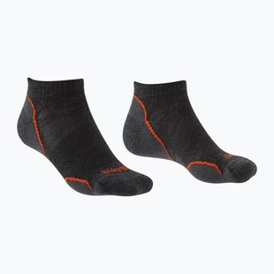 Șosete de trekking pentru bărbați Bridgedale Hike Ultralight Merino Performance Low anthracite/orange