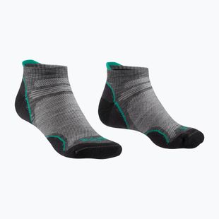 Șosete de trekking pentru femei Bridgedale Hike Ultralight Merino Performance Low mid grey/surf