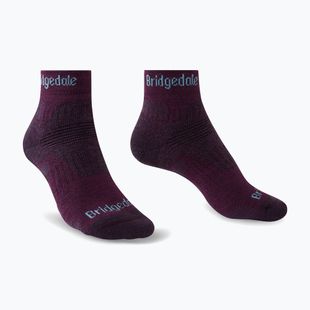 Șosete de trekking pentru femei Bridgedale Hike Midweight Performance Ankle dark purple