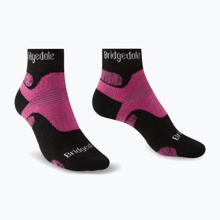 Șosete de trekking pentru femei Bridgedale Hike Midweight Performance Ankle black/pink