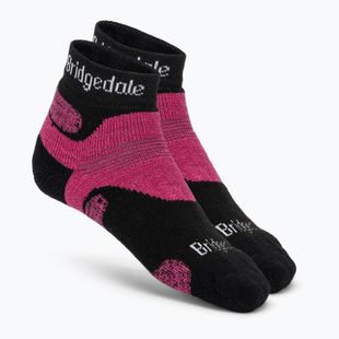 Șosete de trekking pentru femei Bridgedale Hike Midweight Performance Ankle black/pink