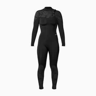 Costum de înot pentru femei Xcel Comp 3/2 mm Full black/black palm/monstera print