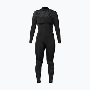 Costum de înot pentru femei Xcel Comp 4/3 mm Full black/black palm/monstera print