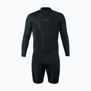 Costum de înot pentru bărbați Xcel Axis Back Zip Spring 2 mm LS black