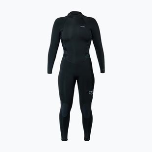 Costum de înot pentru femei Xcel Axis Back Zip 4/3 mm Full black/palm/monstera print