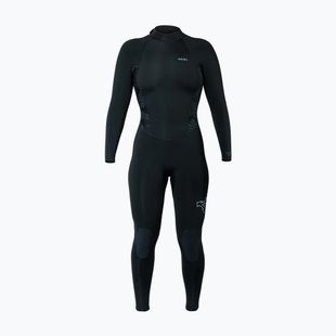 Costum de înot pentru femei Xcel Axis Back Zip 3/2 mm Full black/palm/monstera print