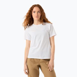 Tricou pentru femei Arcteryx Kragg Sl Cotton Emblem Crew white light