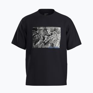 Tricou pentru bărbați  Arc'teryx Kragg Cotton Lithographica black