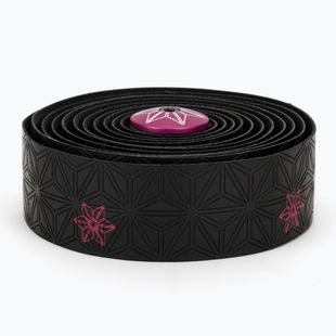 Înveliș pentru ghidon SUPACAZ Super Sticky Kush Galaxy neon pink/pink star plugs