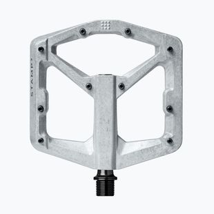 Pedale de bicicletă Crankbrothers Stamp 2 raw silver